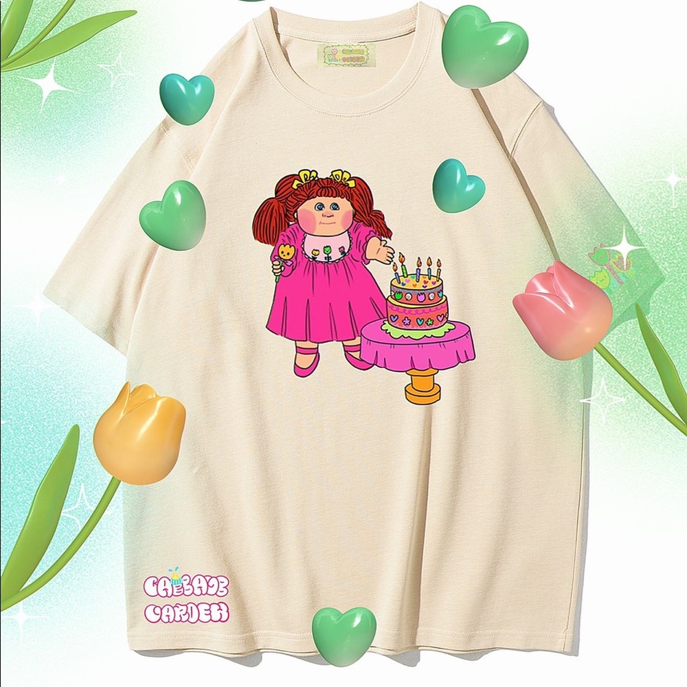 💖Cabbage Patch Kids Tee Original hand-painted cabbage patch dolls  cute T-Shirt